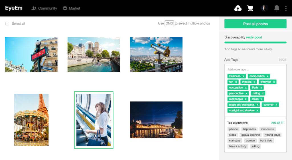 Web upload is here! Adding, tagging and selling photos made easy. | EyeEm