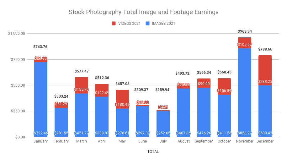 Stock Photography and Footage Income in 2021