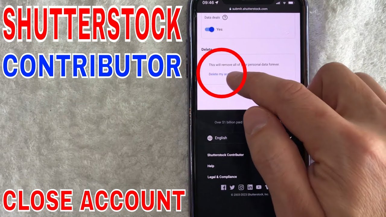 ✓ How To Permanently Close Your Shutterstock Contributor Account - YouTube