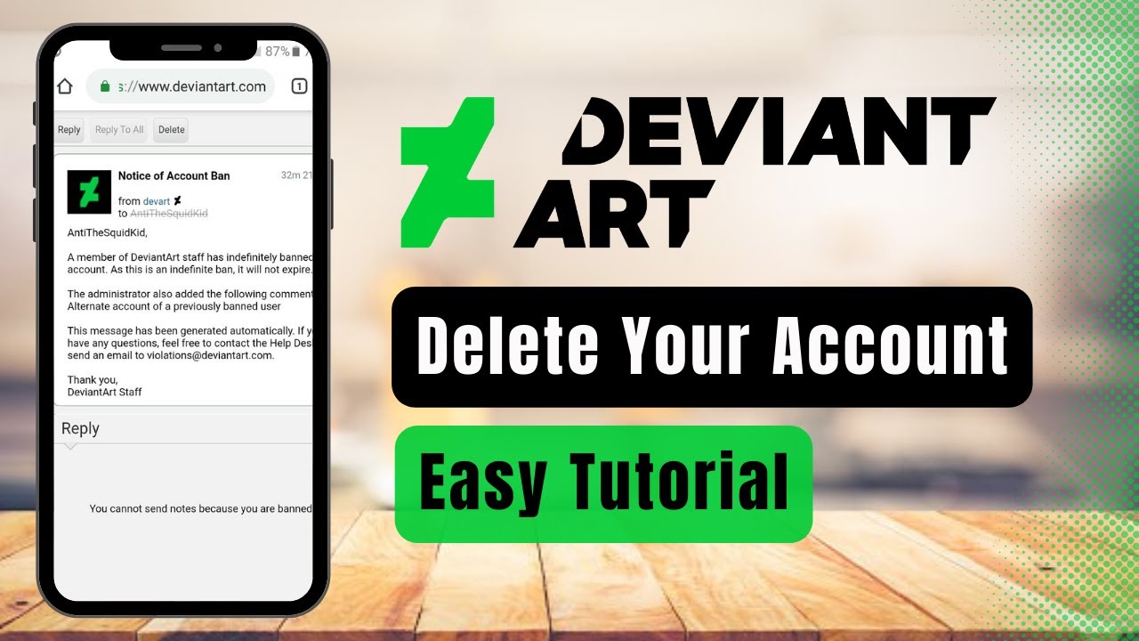 How to Delete Account - DeviantArt ! - YouTube