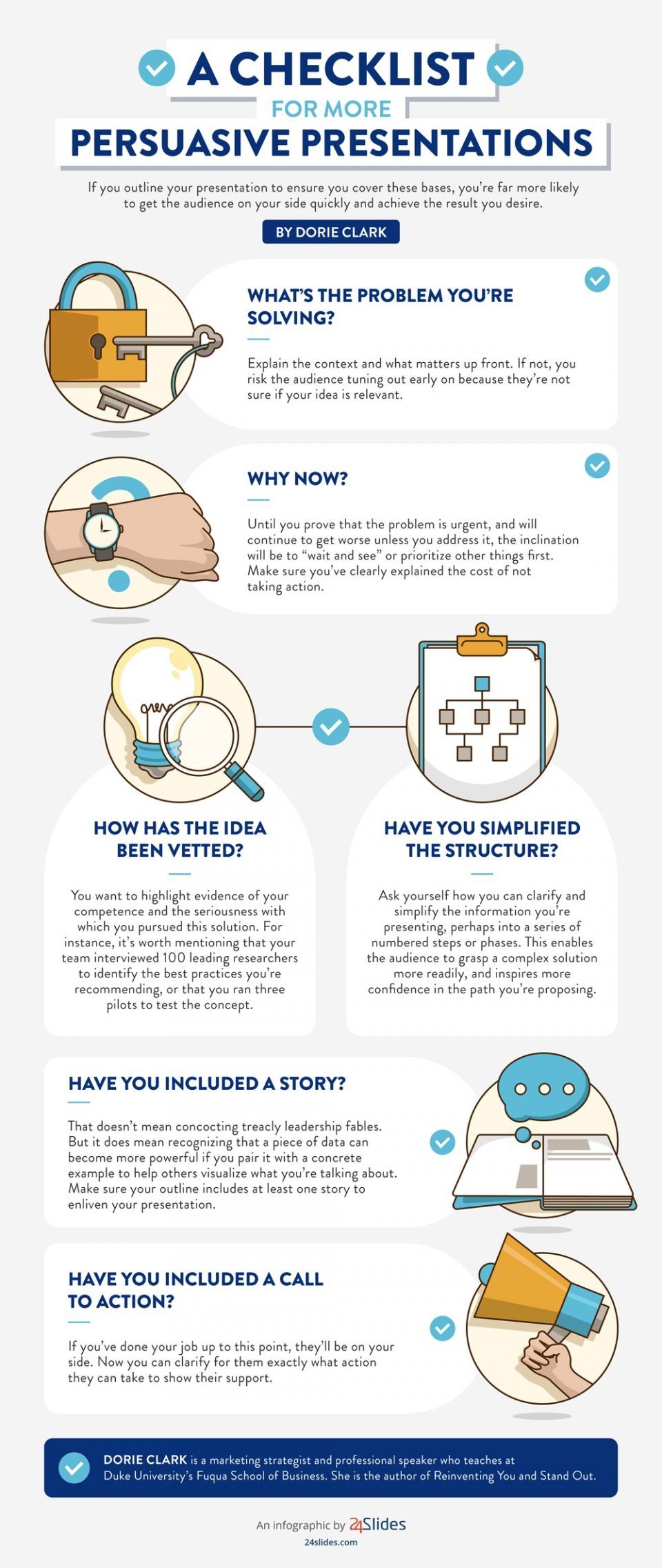 A Checklist for more Persuasive Presentations Infographic eLearning