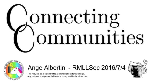 Connecting communities PPT