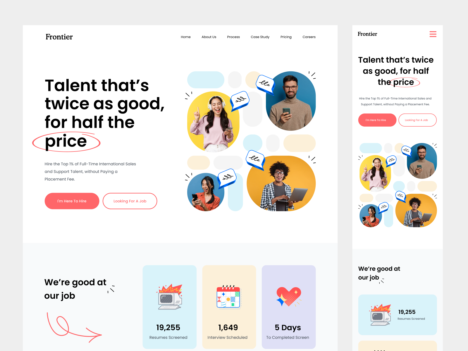 Frontier Website Design Projects by Galuh Prandika on Dribbble