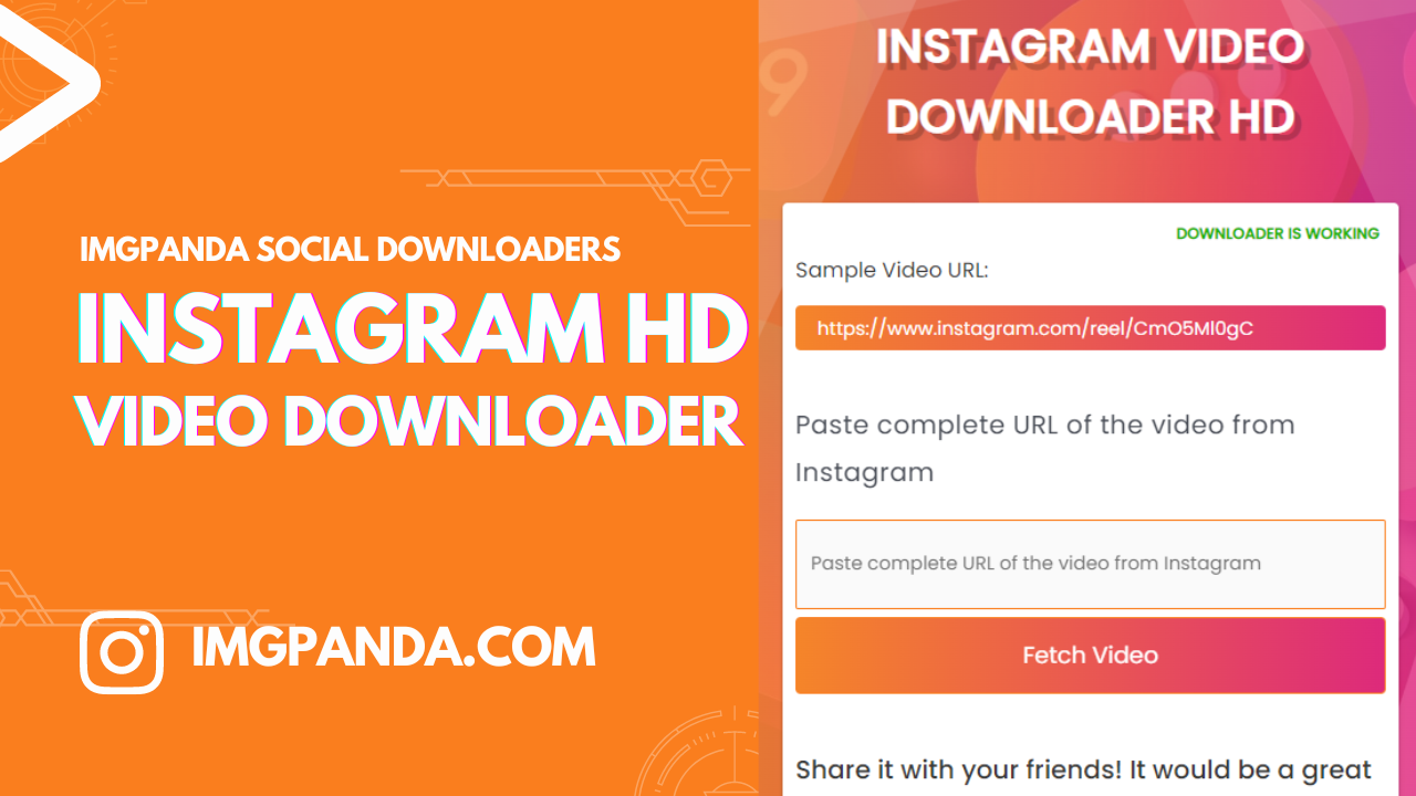 Instagram Video Downloader HD | IMGPANDA - A Free Resources Website