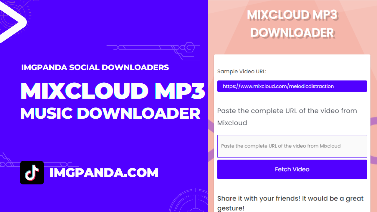 Mixcloud High Quality MP3 Downloader | IMGPANDA - A Free Resources Website