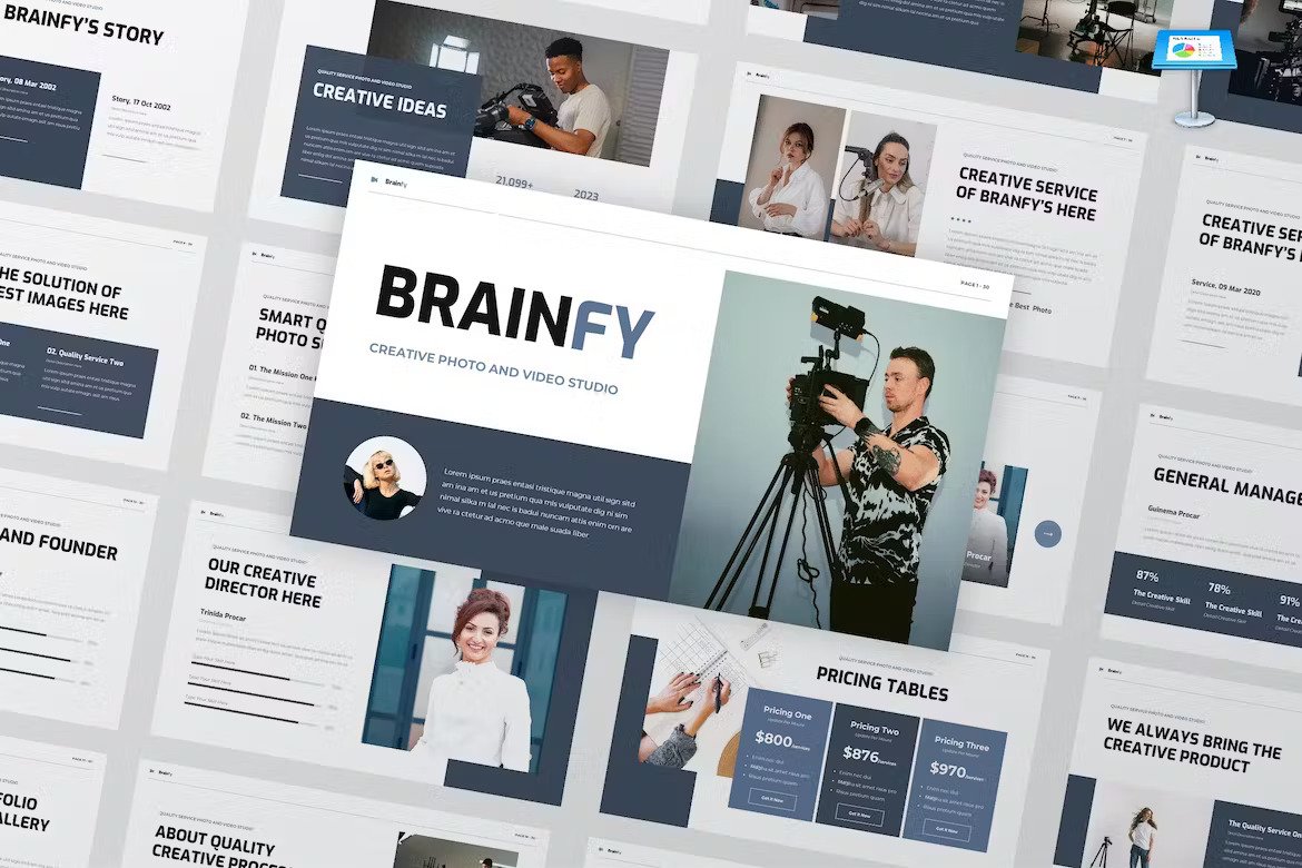 Brainfy Photo & Video Studio Keynote Template