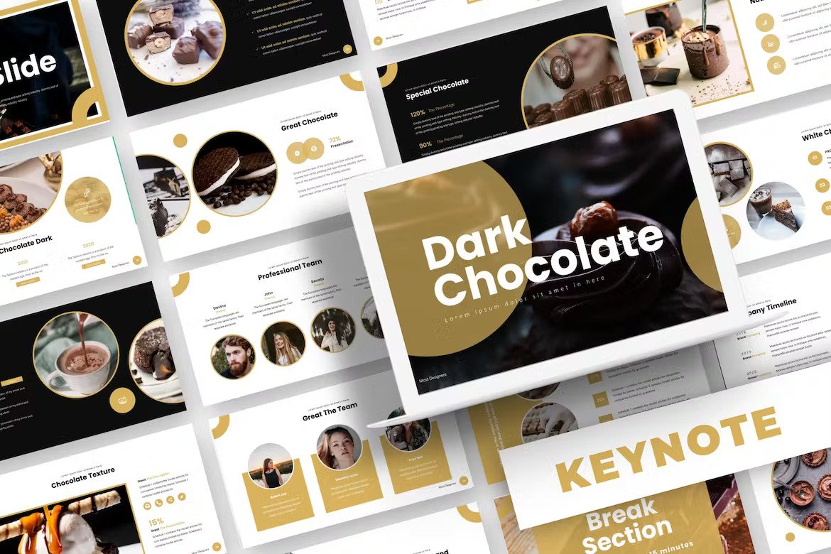 Dark Chocolate Keynote Template (CTPDSTS)