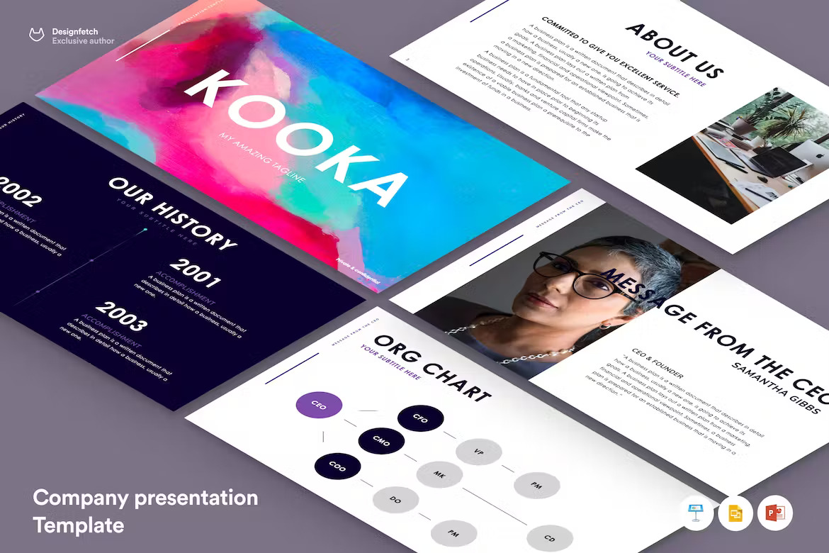 Company Presentation Template Template Free Download
