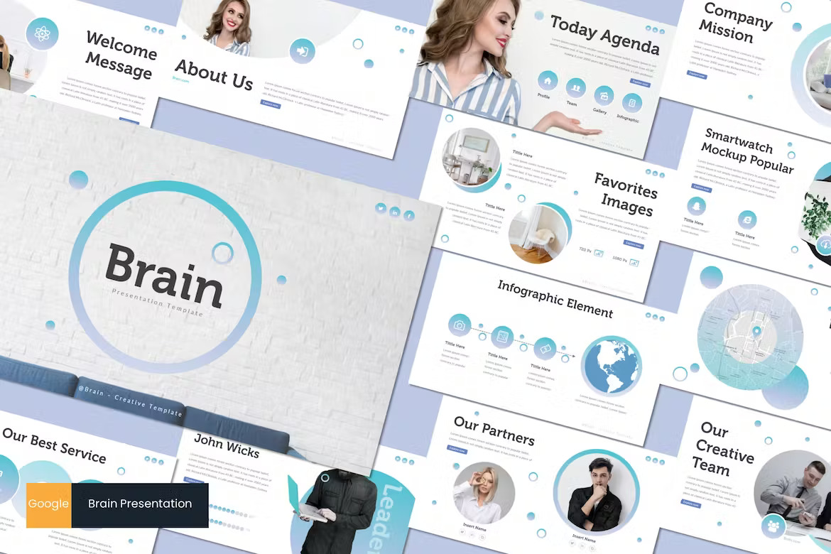 Brain Google Slides Template Template Free Download