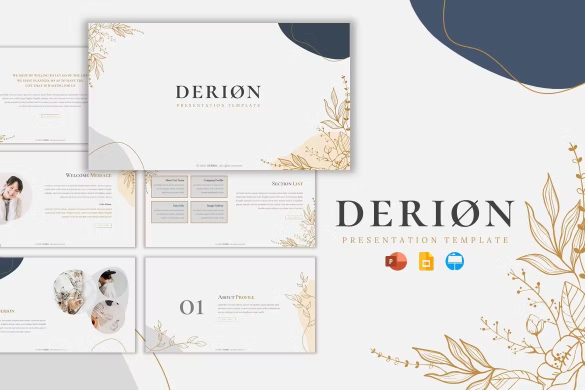 Derion Presentation Template Template Free Download