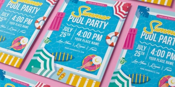 Banner image of Premium Summer Pool Party Flyer  Free Download
