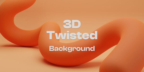 Banner image of Premium 3D Modern Abstract Twisted Background  Free Download