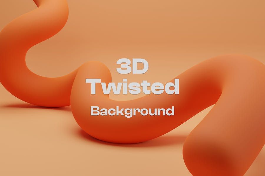 Banner image of Premium 3D Modern Abstract Twisted Background  Free Download