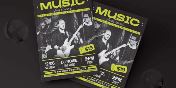 Banner image of Premium Music Festival Flyer  Free Download