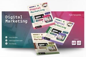 Banner image of Premium Modern Digital Marketing Flyer Template  Free Download