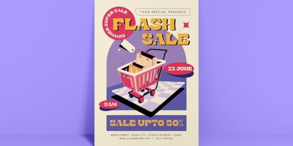 Banner image of Premium Flash Sale Flyer  Free Download