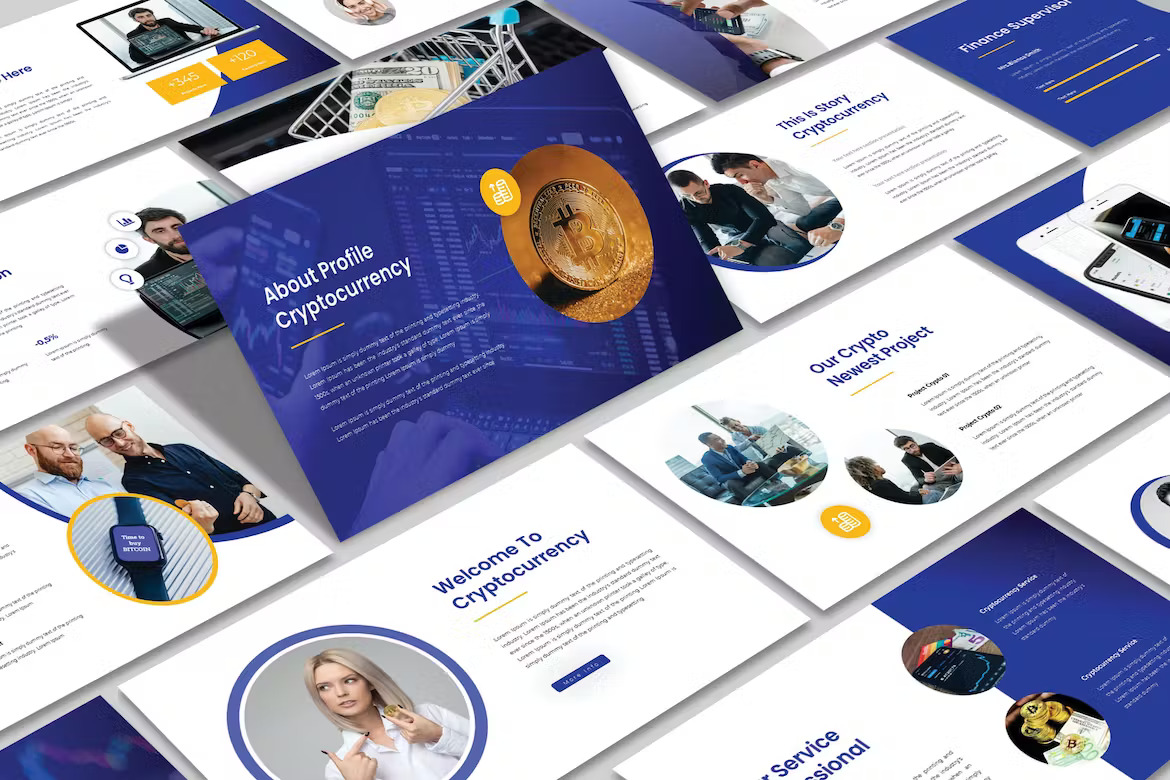 Crypto PowerPoint Template Template Free Download