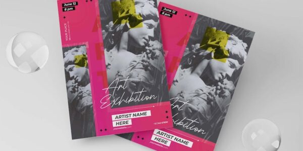 Banner image of Premium Art Exhibition Flyer  Free Download