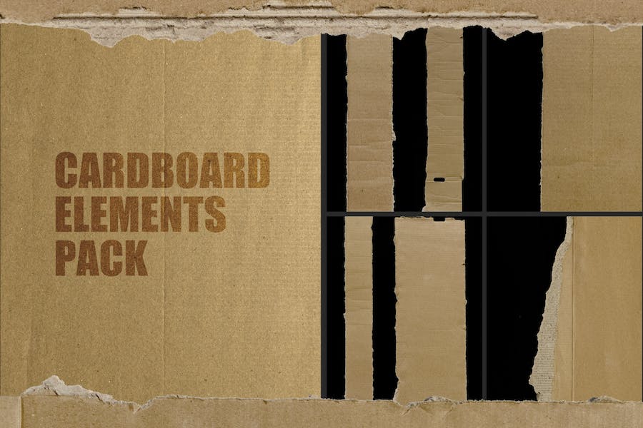 Banner image of Premium Cardboard Elements Overlays Pack  Free Download