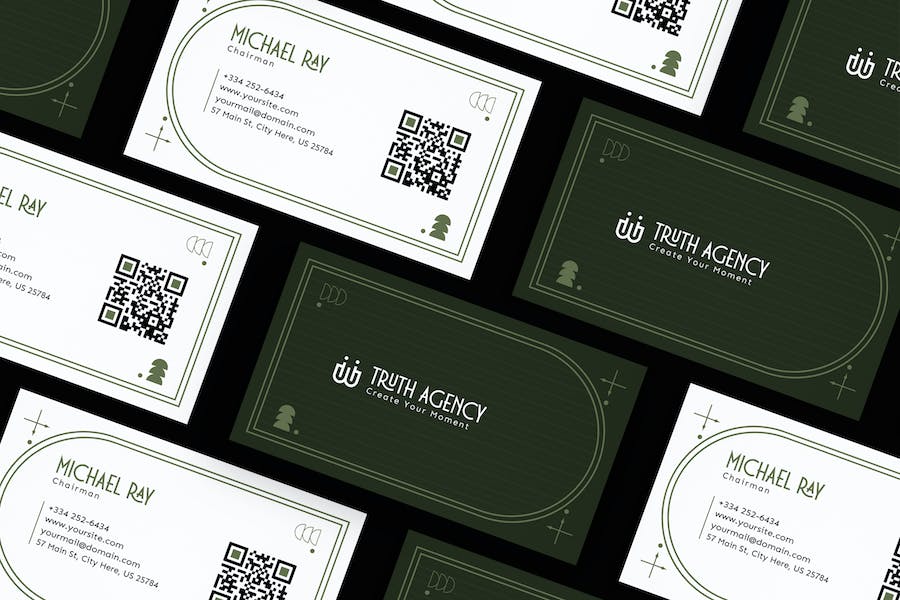 Banner image of Premium Minimal Line Card Visit  Free Download