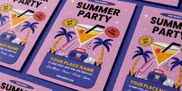 Banner image of Premium Flyer Summer Night Party  Free Download