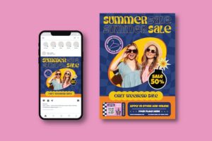 Banner image of Premium Summer Sale Flyer  Free Download