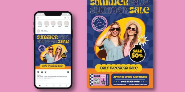 Banner image of Premium Summer Sale Flyer  Free Download