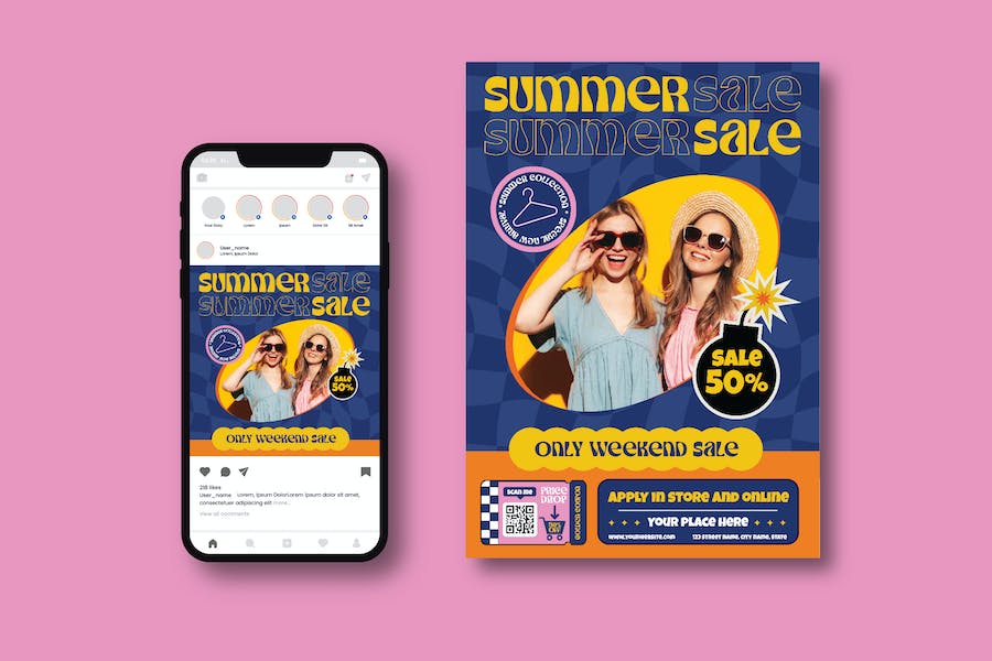 Banner image of Premium Summer Sale Flyer  Free Download