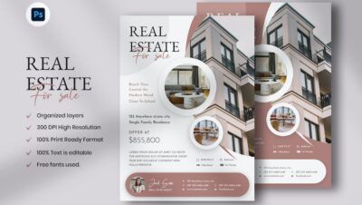 Banner image of Premium Real Estate Flyer Template  Free Download
