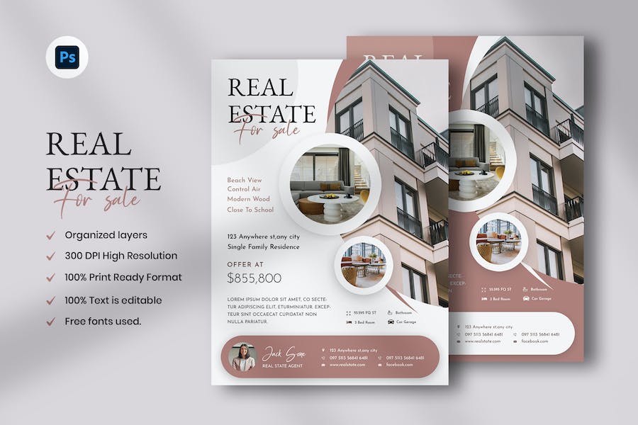 Banner image of Premium Real Estate Flyer Template  Free Download