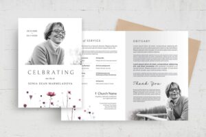 Banner image of Premium Floral Funeral Template  Free Download