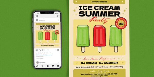 Banner image of Premium Ice Cream Summer Party  Free Download