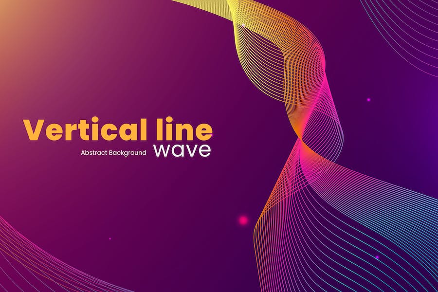 Banner image of Premium Vertical Wave Warm Color Background  Free Download