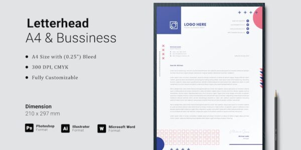 Banner image of Premium Creative Letterhead Template  Free Download