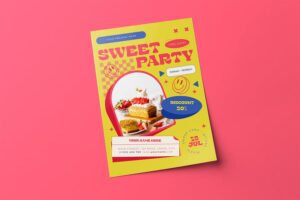 Banner image of Premium Sweet Party Flyer  Free Download