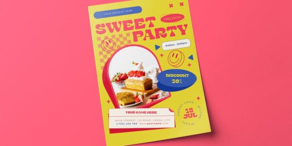 Banner image of Premium Sweet Party Flyer  Free Download