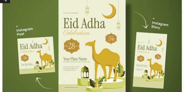 Banner image of Premium Creative Eid Al Adha Flyer  Free Download