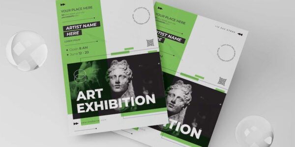 Banner image of Premium Art Exhibition Flyer  Free Download