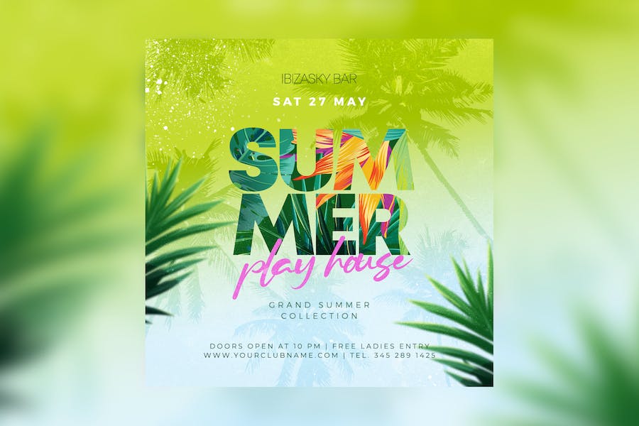 Banner image of Premium Summer Party Flyer  Free Download