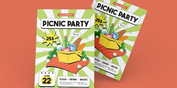Banner image of Premium Picnic Party Flyer  Free Download