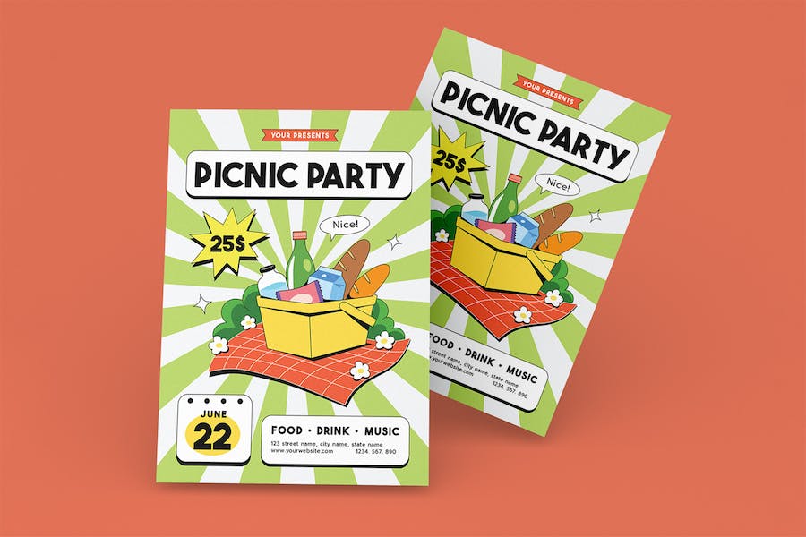 Banner image of Premium Picnic Party Flyer  Free Download