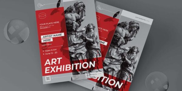 Banner image of Premium Art Exhibition Flyer  Free Download