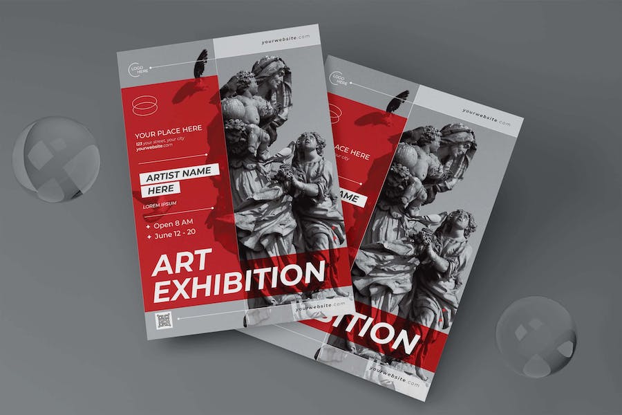 Banner image of Premium Art Exhibition Flyer  Free Download