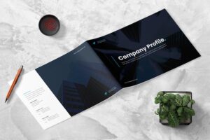 Banner image of Premium Company Profile Landscape Brochure Template  Free Download