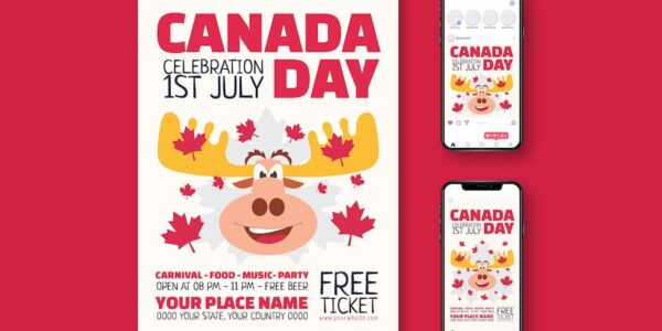 Banner image of Premium Canada Day Flyer  Free Download