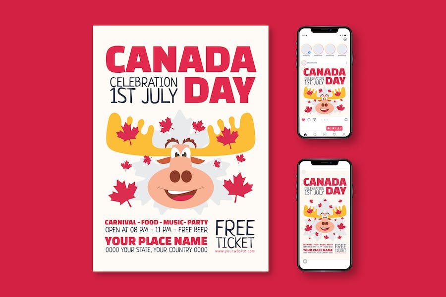 Banner image of Premium Canada Day Flyer  Free Download