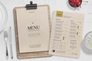 Banner image of Premium Modern Menu Template  Free Download