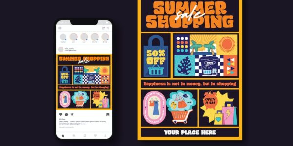 Banner image of Premium Summer Shopping Flyer  Free Download
