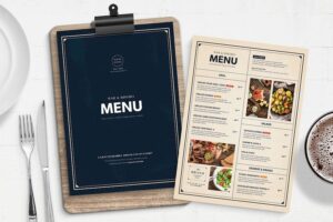 Banner image of Premium Bar and Bistro Menu Template  Free Download