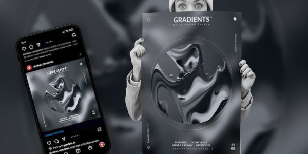 Banner image of Premium Gradients 4 Abstract Poster Flyer  Free Download